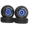 thumbnail image 2 of 4 Pcs RC Wheels and Tires RC Car Tires Universal Wheel Hubs Upgrade Durable Alloy for 1/14 1/16 Scale Truck Enthusiasts, 2 of 9