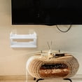 thumbnail image 3 of CUITING Router Ledge Speaker Stand Wall Shelf Wall-mounted Rack Holder Hanging Wifi Bracket No-drilling Projector, 3 of 6
