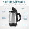 thumbnail image 4 of Hervidor eléctrico Aroma Housewares Housewares, 1.0 L/4 tazas AWK-267SB, 4 of 5