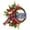 D, variant on Patriotic 4th of July Wreath for Front Door Red White Blue Independence Day Memorial Day Summer Farmhouse Wall Door Decoration(A,One Size)