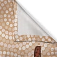 thumbnail image 3 of Ambesonne Abstract Art Kitchen Curtains, Kangaroo with Dots, 55"x45", Peach Brown Redwood, 3 of 3
