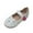 White, variant on Ccpelsie Girls Dress Shoes Mary Jane Princess Hook and Loop Glitter Party Flats for Little/Big Kids(Pink,11)