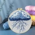 thumbnail image 6 of Punch Needle Kits Lightning and Blue Cloud Embroidery Starter Set with Hoop Easy for Beginners DIY Stress Relief Handmade Craft Hobby and Home Decor 20x20cm-2, 6 of 8