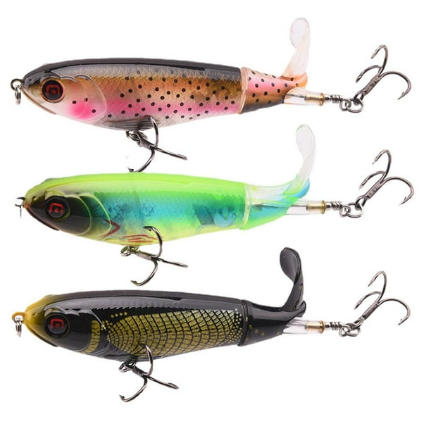 Whopper Plopper 3pcs Tail Spinner Lure For Bass Fishing Whopper