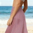 thumbnail image 5 of HongQid Women See Through Mesh Flare Cover up Pants Swimsuit Bikini Bottom Elastic Waist Chiffon Wide Leg Palazzo Trousers, 5 of 7