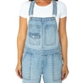 thumbnail image 5 of Celebrity Pink Women's Boyfriend Cuffed Denim Overall, Sizes XS-XXXL, 5 of 5