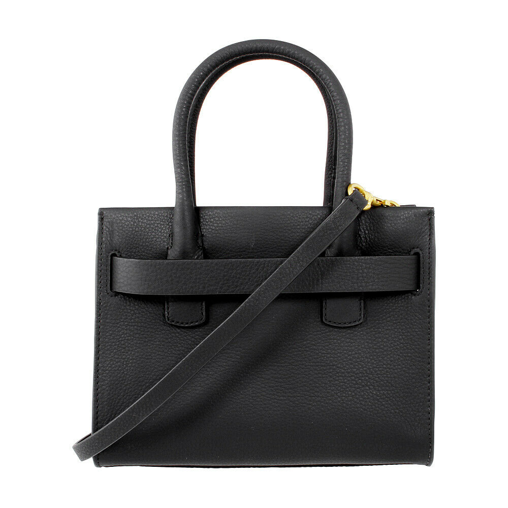 Tory Burch Gemini Link Small Tote Bag- Black Gemini Link Stripe –