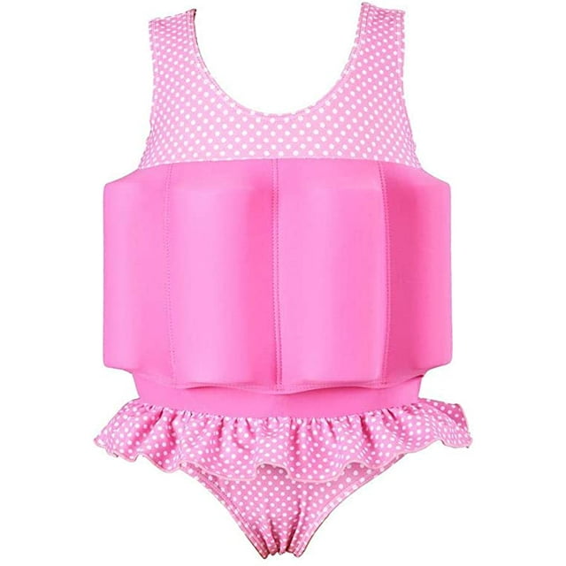Maillot de Bain une Pièce de Flottaison pour Fille Garçon, Maillot de Bain avec Flottabilité Réglable, Maillot Flottant pour Enfant, Gilet de Sauvetage, Veste de Natation