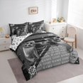 thumbnail image 3 of Homewish Gray Gamepad 7 Pieces Bedding Comforter Set,Game Console Full Bedding Set,Modern Video Game Fitted Sheet Flat Sheet For Men Women,Breathable Home Decor Reversible, 3 of 8