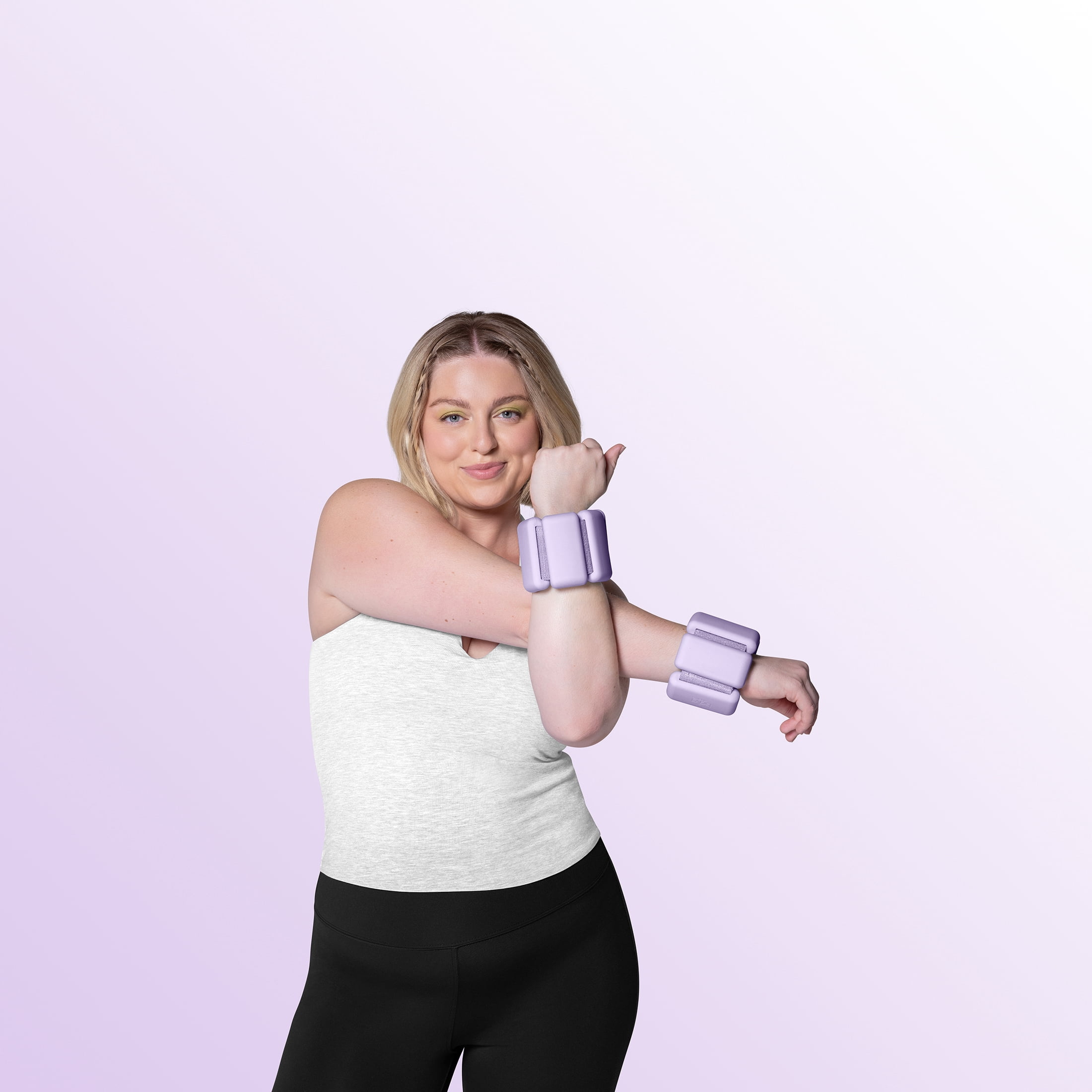 Bala Moves 1lb Wrist and Ankle Weights, Lilac, Set of 2