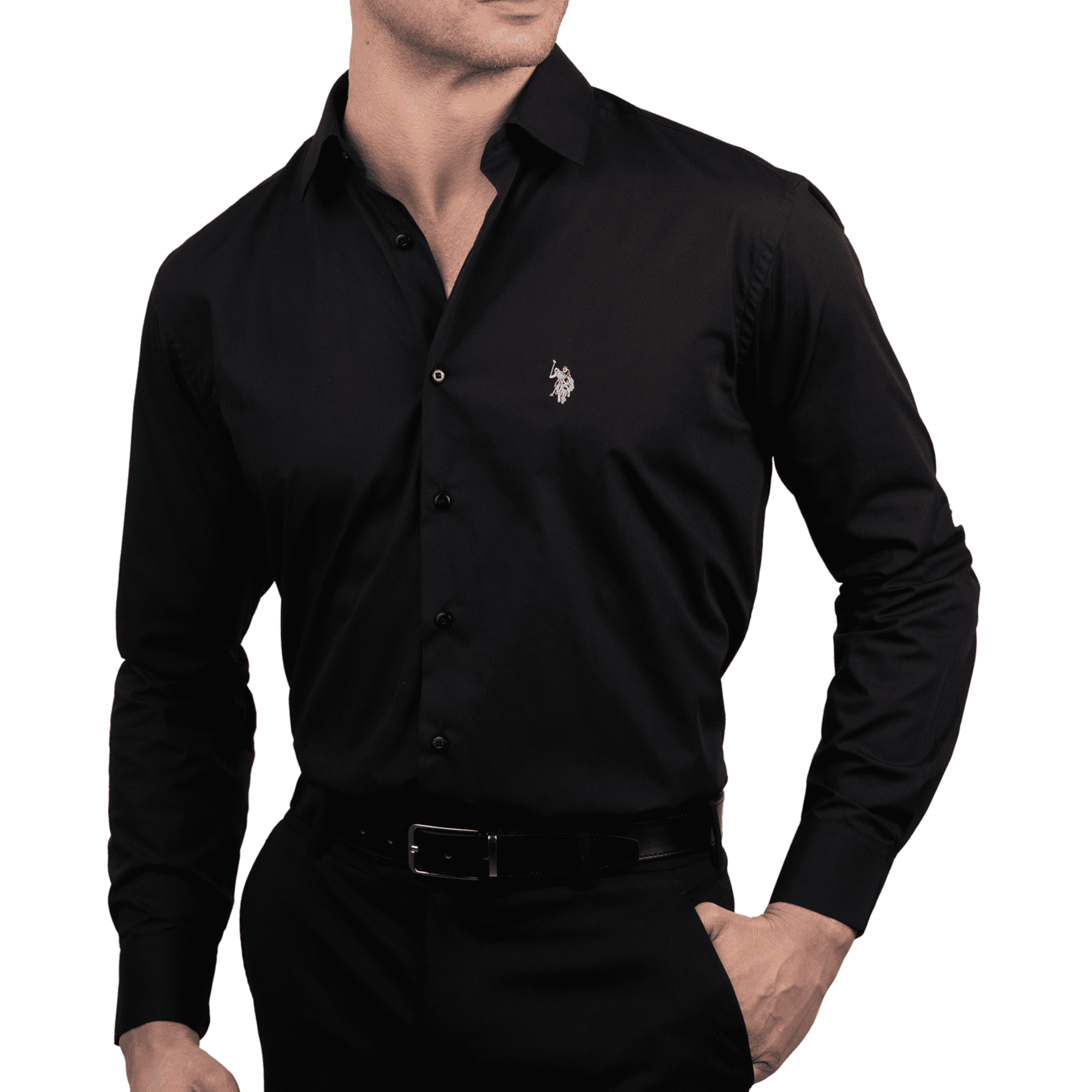 U.S. Polo Assn. Mens Dress Shirt Regular Fit Long Sleeve Button Down