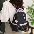 thumbnail image 1 of Large Backpack Waterproof Travel Bag Zipper Casual Solid Work Daybag(Black), 1 of 7