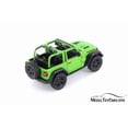 thumbnail image 2 of 2018 Jeep Wrangler Rubion Open Top, Green - Kinsmart 5412DAB - 1/34 scale Diecast Model Toy Car (Brand New but NO BOX), 2 of 2