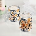 thumbnail image 2 of Yayeee 2 Pack Qtip Holder Bathroom Cotton Swab Canister with Lid Clear Dispenser Set, Playful Forest, 2 of 6