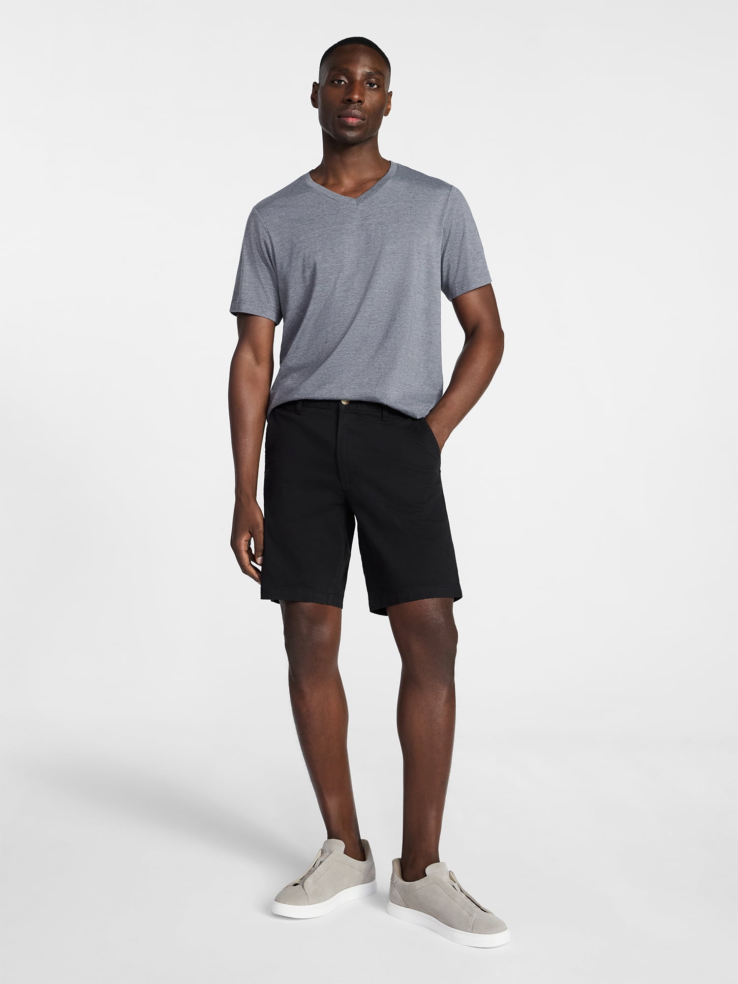 George Men's & Big Men's Relaxed Fit Short Sleeve V-Neck Tee, Sizes S-3XL