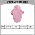 thumbnail image 3 of Winter Dog Hoodie Sweatshirts with Pockets Warm Dog Clothes for Small Dogs Chihuahua Coat Clothing Puppy Cat Custume S, Pink, 3 of 9