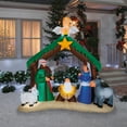 thumbnail image 2 of Gemmy 6 Ft 7" Airblown LED Nativity Scene Inflatable Christmas Yard Decoration, 2 of 3