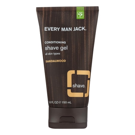 Every Man Jack Shave Gel, Sandalwood 5 oz