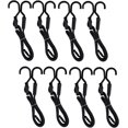 thumbnail image 1 of EcoNesxp 8 Pack Flat Profile Premium Adjustable Heavy Duty Outdoor Bungee Ropes for Securing Cargo, 1 of 5