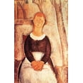 thumbnail image 2 of Modigliani, Amedeo 17x24 Gold Ornate Wood Framed with Double Matting Museum Art Print Titled - La Belle Epiciere, 2 of 4