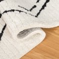 thumbnail image 5 of SAFAVIEH Casablanca Otis Moroccan Area Rug, Ivory/Black, 4' x 6', 5 of 10