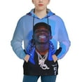 thumbnail image 3 of Quando Rondo Kids' Hoodie 3D Print Sweatshirt Soft Pullover Hooded with Big Pockets Fans Gifts for Boys or Girls Medium, 3 of 7