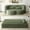 Green, variant on LLappuil Full Size Futon Convertible Sleeper Sofa Bed, 78" Corduroy Loveseat Floor Sofa Couch for Living Room