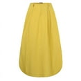 thumbnail image 2 of ZANZEA Ladies Skirts Elastic Waist Mid-Calf Length Side Pockets Skirts, 2 of 10