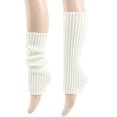 thumbnail image 2 of HNMKIU Cozy Fall and Winter Knitted Leg Warmers Retro Fashion Loose Socks for Women and Girls White,One Size, 2 of 3