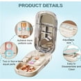 thumbnail image 3 of HUGFEGWE Portable Pill Cutter Box, Pill Cutter Splitter for Small and Tiny Pills with Stainless Steel and Centering Guide Tablet, Accurate Pills Alignment, Cutters Halves/Third/Quarters AZ824-13801, 3 of 7