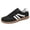 Black, variant on HEWUQI Women's Lace up Fashion Sneakers Trendy Stripe Athletic Walking Shoes Cushioned Insoles Shoes for All Day Wear Khaki Size 9