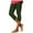 Army Green, variant on Capri Leggings for Women Summer Casual Elastic High Waist Wave Hem Workout Yoga Cropped Capris Pants