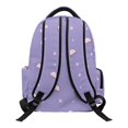 thumbnail image 2 of Aplkyhs Backpack for Kids Teens Age 6-18 Cute Cartoon Print School Bag Ergonomic Adjustable Straps Lightweight Bookbag for School Travel Purple Cute Axolotl, 2 of 7