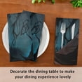 thumbnail image 3 of Coolnut Set of 4 Scary Halloween Napkins Cloth Napkins 20"x20", Washable Polyester Dinner Napkins for Parties, Wedding, Restaurant, 3 of 6