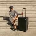 thumbnail image 2 of The Flier Polycarbonate Check In 24" Luggage in Black, 2 of 5