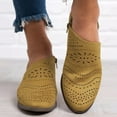 thumbnail image 5 of Mzoazpie Women Single Casual Shoes Wild Diva Sandals for Women Hollow-Out Low Heel Cutout Designer Sandals for Women Booties Zipper Ankle Boots, 5 of 5