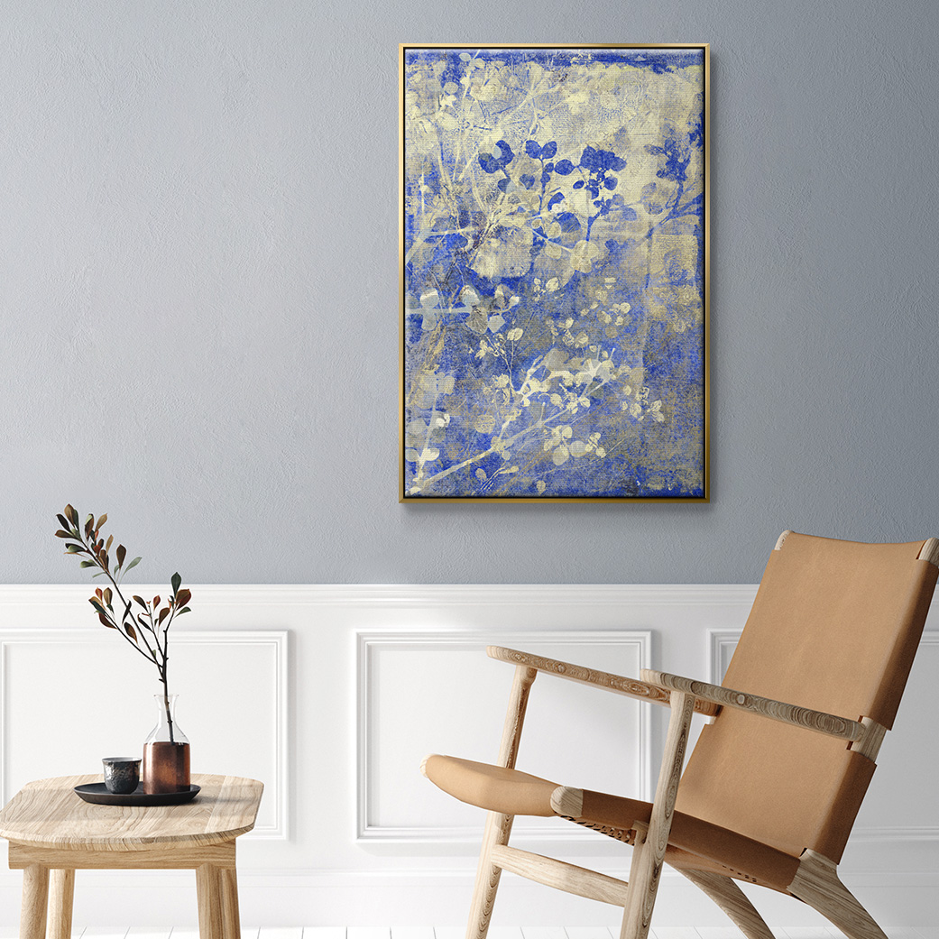 Boundless I Framed Premium Gallery Wrapped Canvas - Ready to Hang - 25 x 37 - Gold Floating Frame