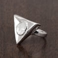 thumbnail image 3 of Mooneye 0.50 CTW Natural Diamond Polki Triangular Women Gifts Solitaire Ring 925 Sterling Silver, 3 of 5
