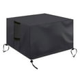 thumbnail image 1 of Fire Pit Cover for Square Tables, Heavy Duty Waterproof Design Ensures All Weather Protection And Long Lasting Durability, Breathable Outdoor Patio Furniture Cover (Fits Up To 28" Square Fire Table), 1 of 5