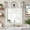 Light Brown, variant on Vintage Bees Crowns Farmhouse Short Window Curtain Valances, Rustic Leaves Rings Brown Gradient Rod Pocket Kitchen Valances for Living Room Bedroom Bathroom Cafe 42" x 12"