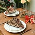 thumbnail image 3 of GZHJMY Set of 1 Leopard Print with Pink Floral Rose Flower Cloth Napkins Washable Polyester Dinner Napkins 20"X20" for Dining Table Wedding Party Fall Holidays, 3 of 7