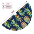 thumbnail image 3 of Yiaed Colorful Pineapples Print Christmas Tree Skirt , Tree SkirtsTree Mat for Christmas Winter Holiday Indoor Decorations-48", 3 of 7