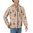 thumbnail image 4 of Zip Up Hoodies for Men - Cute Dog Puppy striped Long Sleeve Comfrt Men'S Fashion Hoodies & Sweatshirts, Jackets for Men Hoodies Pullover Clothing Clothes with Pouch, 4 of 5