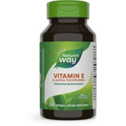 Nature's Way Vitamin E Softgels, D-Alpha Tocopherol, Essential Antioxidant, 268mg per Serving, 100ct