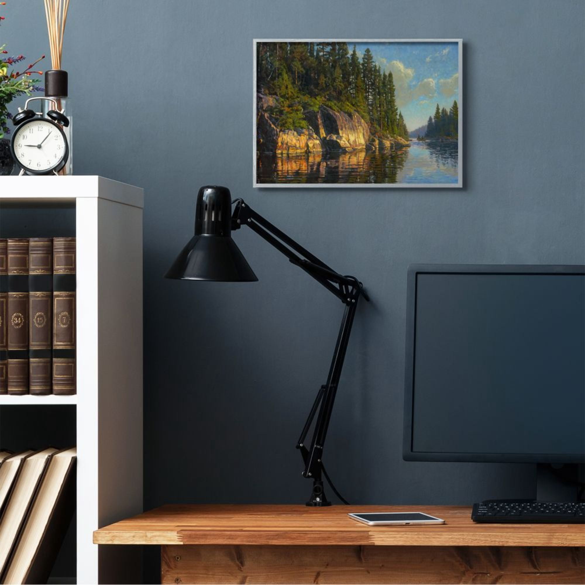 Stupell Industries Sunrise River Bank Reflective Water Painting Design by Bruce Miller