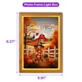 thumbnail image 5 of Thanksgiving Dachshund Pilgrim Grateful, Thankful, Blessed Fall Welcome Acrylic Plaque with Wood Photo Frame Box Wiener Dog Lover Gifts Idea Light Box - 00021, 5 of 5