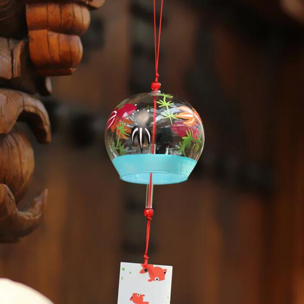 7x8cm garden & home hanging decor glass wind chime glass tool 