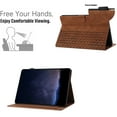 thumbnail image 4 of Dteck Folio Case for Samsung Galaxy Tab A9 Plus 11 Inch, Embossed PU Leather Flip Stand Protective Cover for Samsung Galaxy Tab A9 Plus / A9+,Brown, 4 of 6