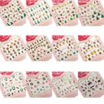 thumbnail image 2 of homeholiday Nails Art Sticker Merry Christmas 3D Golden Elements Nail Wrap Sticker Tips DIY Manicura Stickers Tool, 2 of 9