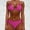 Pink, variant on IDALL Bikini Sets Bathing Suit Two Piece Push Up Tankini Sets Plus Size Beachwear Swimsuit Bikini Womens Swimsuits Micro Bikini Black L(Clearance Sales)